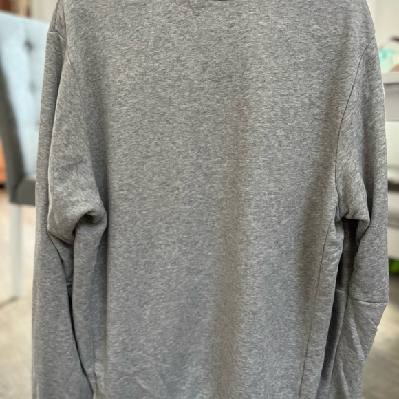 Men’s Large  Adidas Logo Loose Sweatshirt Grey/White size L - Picture 3 of 3